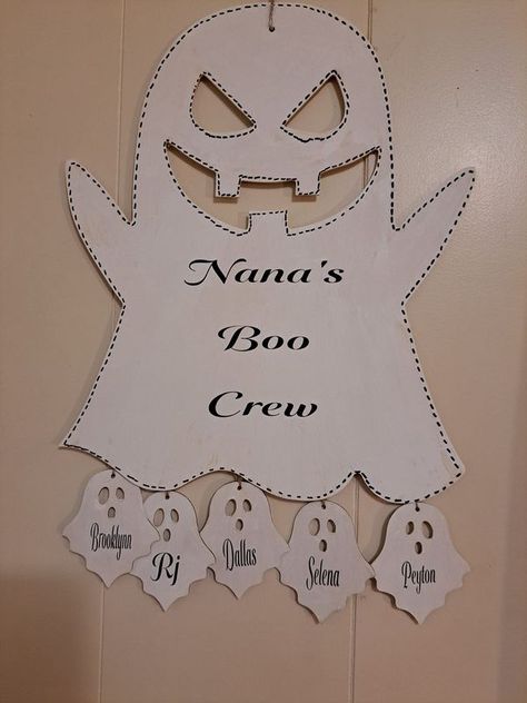 Dollar Tree Ghost Wood Cutout, Crafts Decor, Use Me, Tree Ideas, Wood Cutouts, Dollar Tree, This Year, Ghost, Cricut