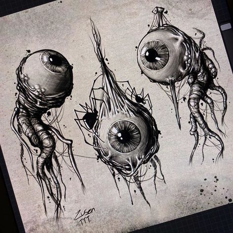 X Tattoo Design, Tattoo Eyeball, Eyeball Drawing, Bio Organic Tattoo, Eyeball Tattoo, Organic Tattoo, Eyeball Art, Horror Drawing, X Tattoo