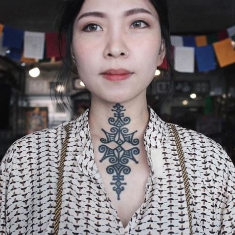 Asian Is the New Tribal Best Neck Tattoos, Red Dragon Tattoo, Side Neck Tattoo, Throat Tattoo, Mehndi Style, Neck Tattoos, Thanks A Lot, Side Tattoos, Wrist Tattoo