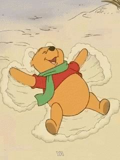 Snow Angel Pooh GIF - SnowAngel Pooh - Discover & Share GIFs Winnie The Pooh, Gif, Angel