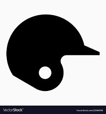 Baseball helmet icon Royalty Free Vector Image Helmet Illustration, Icon Helmets, Baseball Helmet, Pixel Perfect, Extra Curricular, Glyphs, Vector Icons, Png Images, Print On Demand