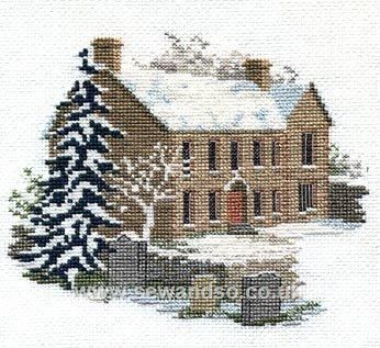 Bronte Parsonage, Cross Stitch Christmas Cards, Bothy Threads, Cross Stitch House, Needlework Embroidery, Cross Stitches, Cross Stitch Cards, Needle Point, Cross Stitch Fabric