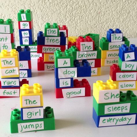 Build Sentences Activities, Building Sentences Activities, Sentence Games, Colourful Semantics, Building Sentences, Sentence Building Activities, Activities For Students, English Activities For Kids, Kindergarten Learning Activities