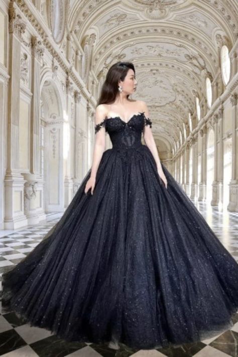 The debate on the acceptability of black wedding dresses has been going on for some time. While some believe wearing a black wedding dress signifies bad luck or poor taste, others think it's just as acceptable as any other color. In recent years, black wedding dresses have been appearing on the wedding scene, stirring up much debate. This article will explore the opinions of both sides and discuss if black wedding dresses are acceptable. Black Masquerade Dress, Black Ball Gown Wedding Dress, Black Tulle Wedding Dress, Black Lace Ball Gown, A Black Wedding, Black Lace Wedding Dress, Black Wedding Dress Gothic, Black Gown Dress, Black Lace Wedding