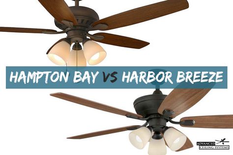 Hampton Bay vs Harbor Breeze - Which is better? — Advanced Ceiling Systems Ceiling Fan Alternative, Ceiling Fan Replacement, Ceiling Fan Wiring, Hampton Bay Ceiling Fan, Ceiling Fan Parts, Ceiling Fan Size, Refrigeration And Air Conditioning, Hunter Ceiling Fans, Blue Ceilings