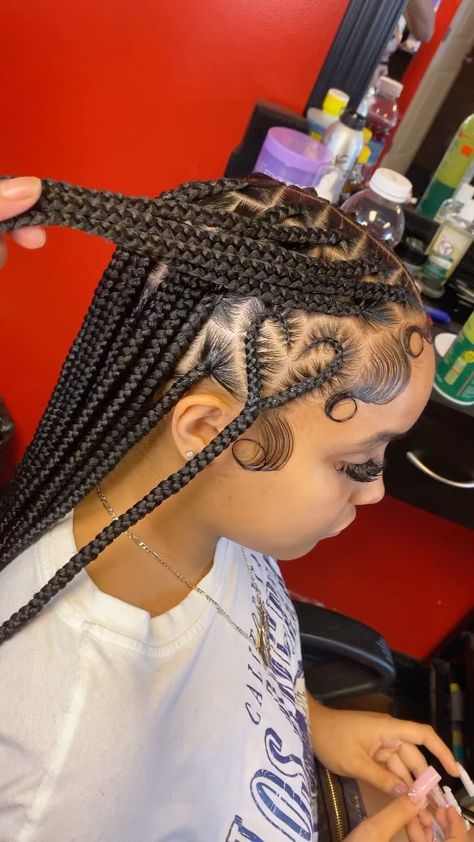 Latest Hair Braids, Hairstyles Wigs, Braids Knotless, Short Box Braids Hairstyles, Braided Hairstyles For Black Women Cornrows, Big Box Braids Hairstyles, Feed In Braids Hairstyles, Box Braids Hairstyles For Black Women, Cute Braided Hairstyles