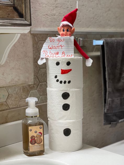 Snowman paper rolls Elf On The Shelf Tootsie Rolls, Elf On The Shelf Paper Towel Roll, Elf On The Shelf Toilet Paper Prank, Elf On A Shelf Toilet Paper, Elf On Shelf Toilet Paper Roll, Elf Toilet Paper Snowman, Elf Swinging On Toilet Paper Roll, Elf On The Shelf Igloo Toilet Paper, Shelf Toilet