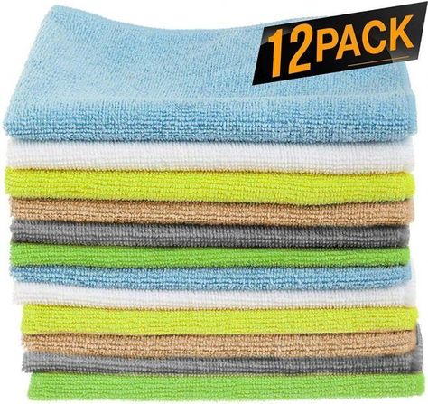 BEST MICROFIBER CLOTHS: iCooker Microfiber Cloths | The 5 Best Duster Tools for the Home Clean Windows, Cleaning Towels, Vacuum Filter, Cleaning Gutters, Cleaning Chemicals, Towel Kitchen, Household Tools, Microfiber Cleaning Cloths, Microfiber Towel