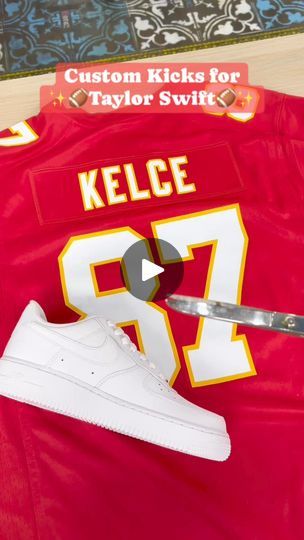 Chiefs Jersey Outfit Women, Custom Kicks, Custom Bling, We Need You, Travis Kelce, Need You, Swift, Taylor Swift, Clothes