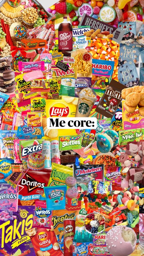 ME CORE FR!!!!!! (Give Creds if u use it!!) #biggy #food #snacks #candy #foodie #bigback #yum #yummy #yasss Big Back Snacks, Sleepover Food Snacks, Tru Fruit, Bigback Food, Junk Food Snacks Aesthetic, Food Moodboard, Squishy Food, Best Junk Food, Country Images