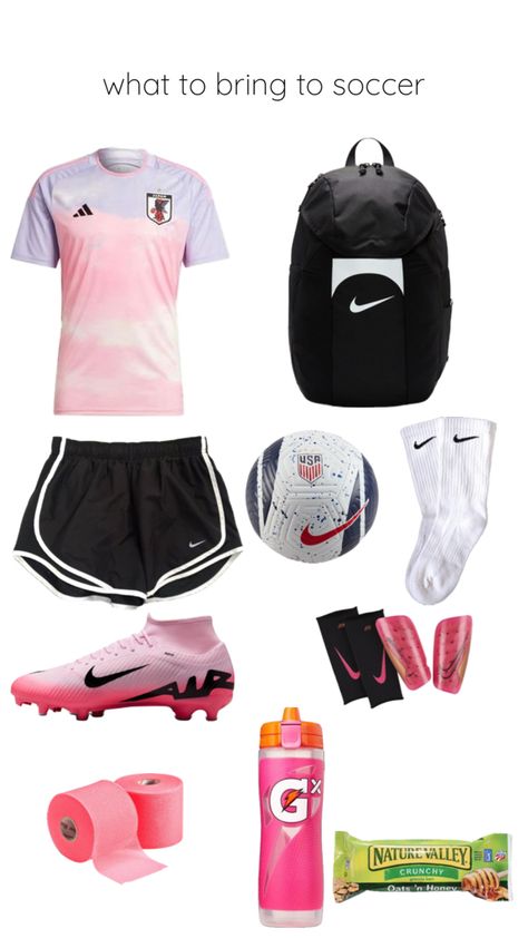 Aesthetic Soccer, Soccer Essentials, Soccer Bag, Oats And Honey, Usa Soccer, Bag Aesthetic, Soccer Girl, Aesthetic Pink, Pink Aesthetic