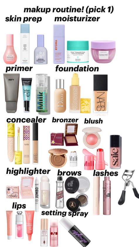 Combination Skin Makeup, Makeup Routine Guide, Makeup Beauty Room, Good Makeup, Skincare Advice, Makeup Hacks Beauty Secrets, Makeup List, Sephora Skin Care, Makeup Help