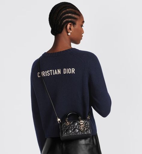 Lady D-Joy Micro Bag Black Cannage Lambskin | DIOR Mini Bag Outfit, Lady D Joy Bag, Dior Mini Bag, Ideal Day, Micro Bags, Micro Bag, Christian Dior Fashion, Buy Bags, Christian Dior Couture