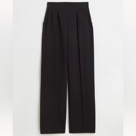 H&M high-waisted tailored trouser Smart Pants, Black Trousers, M Pants, Tailored Trousers, H&m, Trousers, High Waisted, Outfit Inspo, Plus Fashion