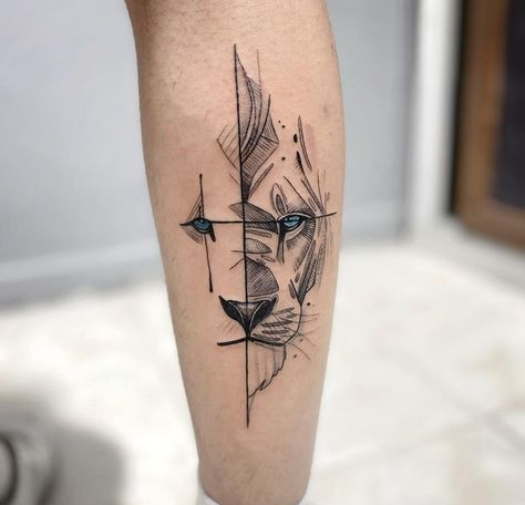 Leo Leg Tattoo, Buddha Tattoo Sleeve, Artemis Tattoo, Leg Sleeve Tattoos, Geometric Lion Tattoo, Leg Tattoo Ideas, Lion Tattoo Sleeves, Tattoos With Kids Names, Whale Tattoos