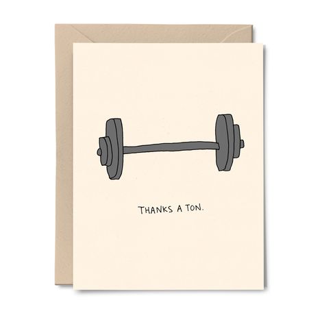 Thanks A Ton Barbell: Thank You Card for a Barbell

Show your appreciation for the gift of a barbell with this unique and heartfelt thank you card. The card features a barbell illustration and the message "Thanks a ton for the barbell! I'll be sure to put it to good.
#FallFonts #AestheticFonts #FreeFonts #FallAesthetic #AutumnVibes Thank You Card For Coach, Thank You Puns, Personal Trainer Quotes, Teacher Puns, Birthday Card Puns, Fall Fonts, Funny Thank You Cards, Punny Cards, Card Workout