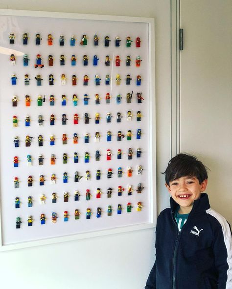 Wynter Kullman Warshaw🌈 on Instagram: “Thank you @hilarygerber ! We love our new LEGO Art! It brightens the room (and Shane) he’s been smiling since we opened it last night.…” Lego Painting Canvas Wall Art, Lego Wall Decorations, Lego Wall Art Printable, Lego Art Wall, Lego Painting, Lego Wall Art, Toy Collection Display, Lego Room Decor, Easy Lego Creations