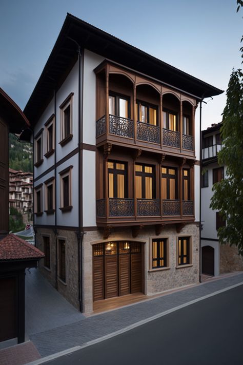 Turkevi.biz project reimagines traditional Turkish houses with AI Turkish House Design, Modern Orientalism, Turkish House Design Exterior, Kashmir Architecture, Turkish House Exterior, Turkish Buildings, Turkish Stone Houses, Turkish Homes, Ottoman House Architecture