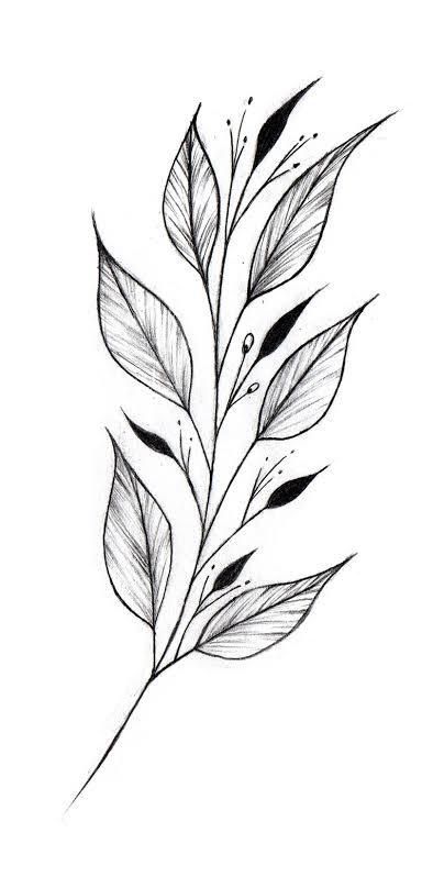 Floral Leaves Tattoo Design, Filler Leaves Tattoo, Leaves Tattoo Design, Ramos Tattoo, Leaf Tattoo Design, Blatt Tattoos, Leaves Tattoo, Leaf Tattoo, 타이포그래피 포스터 디자인