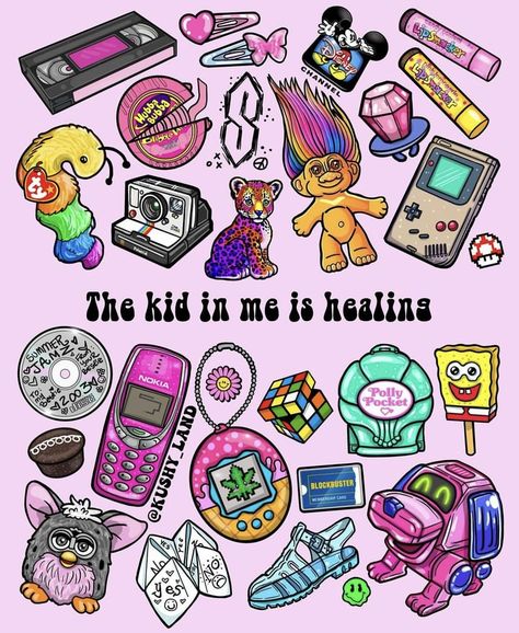 90 Art, Nostalgia Drawing Art, 90s Nostalgia Art, 90s Childhood Aesthetic, 90s Nostalgia Tattoo, 90s Doodles, 90s Drawings, Add Aesthetic, 90s Art