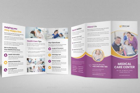 Medical Healthcare Trifold Brochure v1 #Healthcare, #Medical, #Trifold, #Brochure Education Brochures, Brochure Examples, School Brochure, Medical Brochure, Brochure Psd, Medical App, Project Proposal Template, Trifold Brochure Design, Free Brochure