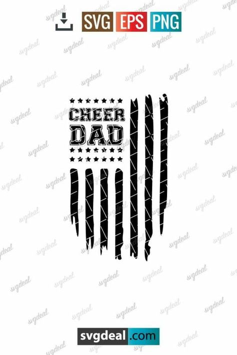 Cheer Dad Flag Svg Cheer Svg Files Free, Dragon Shirts, Cheer Spirit, Cheer Life, Svg Ideas, Sport Shirts, Flag Svg, Cricut Explore Air 2, Dad Svg