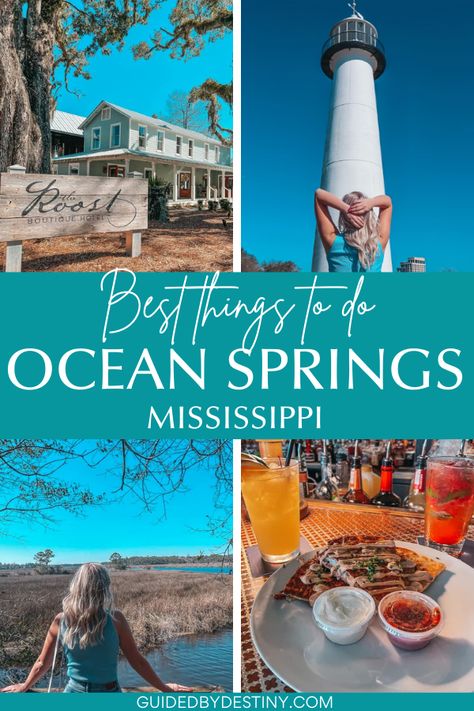 Things To Do In Mississippi, Mississippi Vacation, Biloxi Lighthouse, Visit Mississippi, Ocean Springs Mississippi, Gulf Coast Vacations, Mississippi Gulf Coast, Ocean Springs Ms, Mississippi Travel