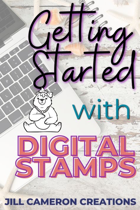 Digital stamps are a great addition to your traditional stamp collection. These images are just as versatile for handmade cards and scrapbooking. Learn how to use digis on your next project. #digi #digitalstamp #handmadecard #diycard Learning Graphic Design, Stamp Collection, Digi Stamp, Copic Coloring, Pencil And Paper, Stamping Techniques, Photo Printer, Digi Stamps, Paper Artist