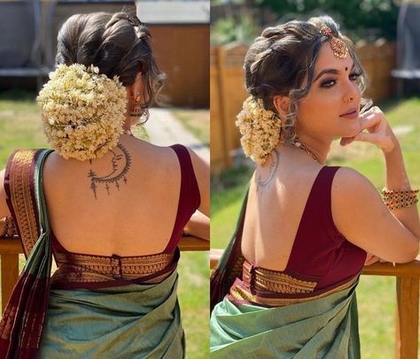 South Indian Blouse Designs Back, Sleeveless Blouse Designs, Blouse Back Neck, Saree Hairstyles, Bridal Hairdo, Saree Blouse Neck Designs, Backless Blouse Designs, New Saree Blouse Designs, Fashionable Saree Blouse Designs