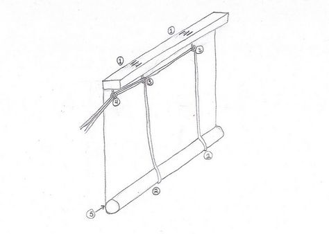 Stringing Up a Roll Shade Roller Shades Diy, Rolling Shades, Roll Down Shades, Roman Blinds Diy, Cheap Curtain Rods, Roll Blinds, Diy Window Shades, Porch Shades, Roll Up Curtains