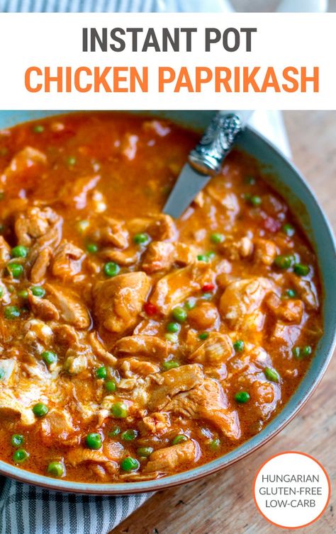 Hungarian Stew, Creamy Chicken Stew, Chicken Paprikash, Delicious Family Dinners, Pasta Rice, Paprika Chicken, Best Instant Pot Recipe, Chicken Meals, Instant Pot Recipes Chicken