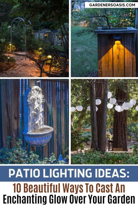 Patio Lighting Ideas: 10 Beautiful Ways To Light Your Backyard | Landscape Lighting Patio Lighting Ideas, Garden Lighting Ideas, Lighting Your Garden, Solar Landscape Lighting, Solar Landscape, Full Sun Plants, Perennial Shrubs, Yard Lights, Garden Aesthetic