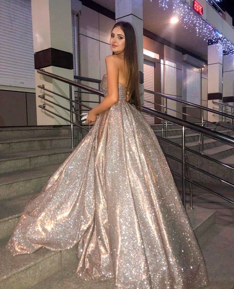 Sherri Hill on Instagram: “#SherriGirls are born to sparkle ✨🤩 52959 💫 @kristina_scherbanosova #Prom2k19” Gown Ruffles, Sparkly Ball Gown, Formal Ball Gown, Dresses With Pockets, Strapless Prom Dresses, Prom Dresses With Pockets, Sweetheart Prom Dress, Sweetheart Dress, Gown Prom