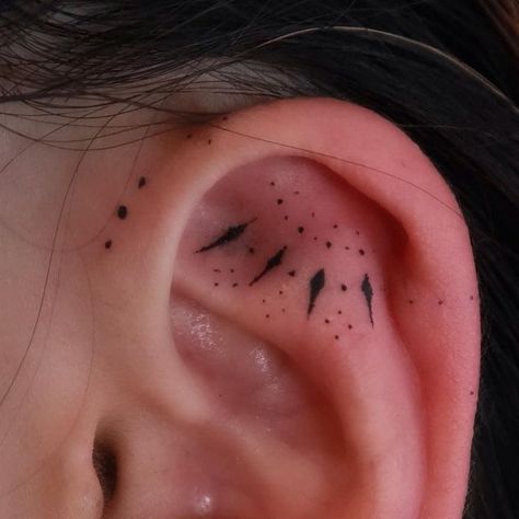 arkeontattoo on November 2, 2023: "Ear tattoo are all about tiny details ✨  •  •  #newzealandtattoo #tattoonz" Ear Dot Tattoo, Ear Cuff Tattoo, On Ear Tattoo, New Zealand Tattoo, Cuff Tattoo, Dot Tattoos, November 2, Ear Tattoo, Tatting