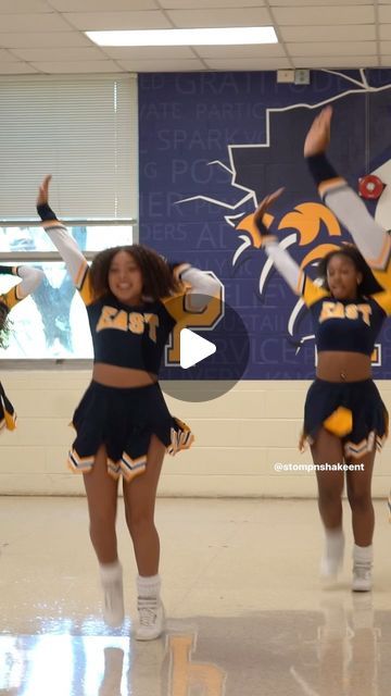 Stomp ‘N Shake Entertainment on Instagram: "LET ‘EM KNOW, EAGLES!! 🦅💛 @eastmeck_cheerleaders

#hbcu #highschool #middleschool #cheerleading #athletes #choreography #cheer #sports #football #basketball #stompnshake #stompandshake" Stomp And Shake Basketball Cheers, Stomp And Shake Cheers, Hbcu Cheer, Cheer Chants, Basketball Cheerleaders, Hbcu Colleges, Cheerleading Ideas, Eagles Cheerleaders, Black Cheerleaders