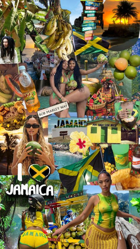 #jamaicavibes #vacationaesthetic #caraïbes Caribbean Aesthetic Outfits, Jamaica Wallpaper Iphone, Jamaican Wallpaper, Jamaica Vibes Aesthetic, Carribean Vacation Aesthetic, Antigua Aesthetic, Jamaica Moodboard, Jamaica Aesthetic Wallpaper, Jamaica Background