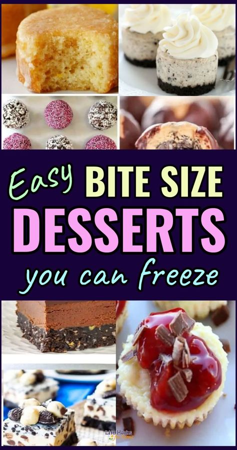 Mini Desserts That Freeze Well-Easy Make Ahead Freezable Sweets Individual Desserts Easy, Individual Sweet Treats, Individual Desserts For A Crowd Cups, Small Desserts In Cups, Fun Desserts For A Crowd, Housewarming Dessert Ideas, Desserts You Can Freeze For Later, Party Desserts For A Crowd Finger Foods, Party Desserts Table Ideas