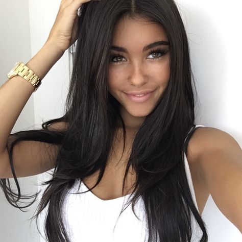 Gina Lorena, Easy Hair Up, Madison Beer Hair, Celebrity Short Hair, Indian Remy Human Hair, Dark Brunette Hair, Long Hair Wigs, Long Dark Hair, Medium Long Hair