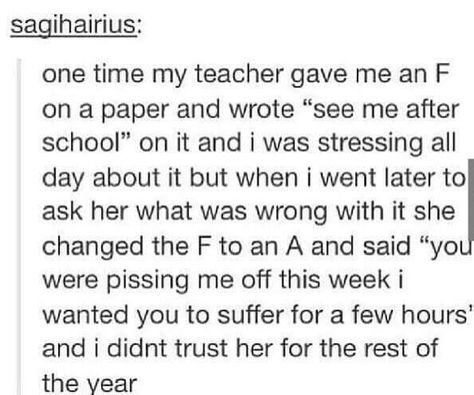 Don't piss off teachers Tumblr School, Funny School Stories, Funny Tumblr Stories, Tumblr Stories, Funny Tumblr, School Jokes, Funny School, Funny Tumblr Posts, School Humor