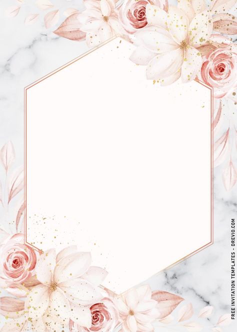 Blank Floral Invitation Card, Invite Cards Design, Invition Card Design, Wedding Card Design Ideas, Blank Invitation Card Design, Background For Invitation Card, Wedding Invitation Cards Template, Invitation Card Design Templates, Invitation Card Ideas