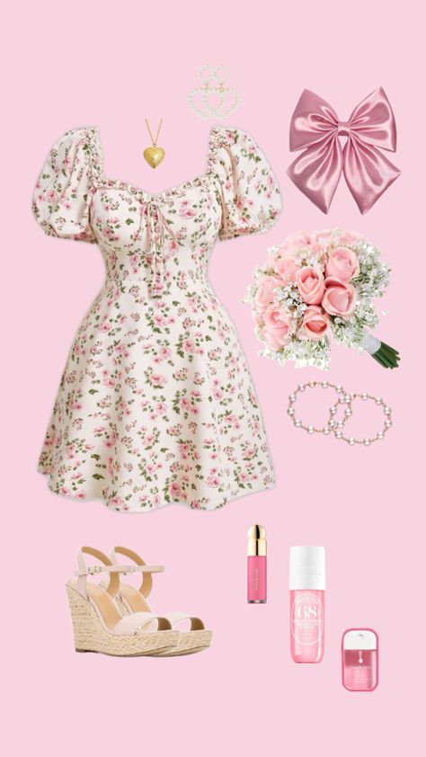 #springoutfitinspo #pink #outfitinspo #pinkoutfit Fem Outfits, Punk Style Outfits, Feminine Outfits, Space Outfit, Sweet Clothes, Princess Core, Quick Outfits, Church Outfits, Punk Style