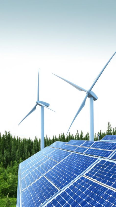 Solar panels and wind turbines against the white background green power solar panel wind energy Home Wind Turbine, Sustainable Environment, Architecture Background, Background Green, Wind Turbines, Green Power, Power Energy, Wind Energy, Electricity Bill