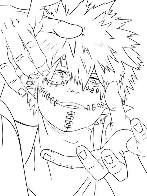 Dabi Coloring Page, Anime Character Coloring Pages, Dabi Sketch Pencil, Anime Coloring Pages My Hero Academia, How To Draw Dabi, Dabi Lineart, Dabi Drawing Sketch, Anime Scenes To Draw, Mha Coloring Pages