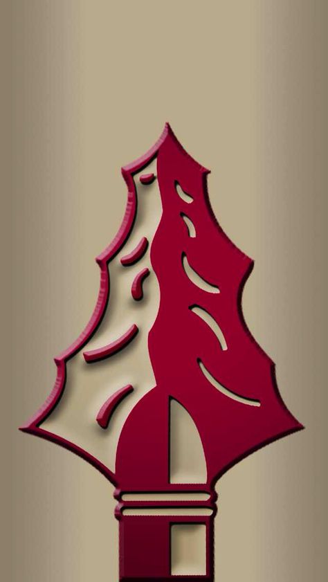 Fear the Spear Fsu Spear, Seminole Art, Fsu Logo, Florida State Seminoles Football, Interracial Art, Team Decor, Ipad Mini Wallpaper, Mini Wallpaper, Florida State Football