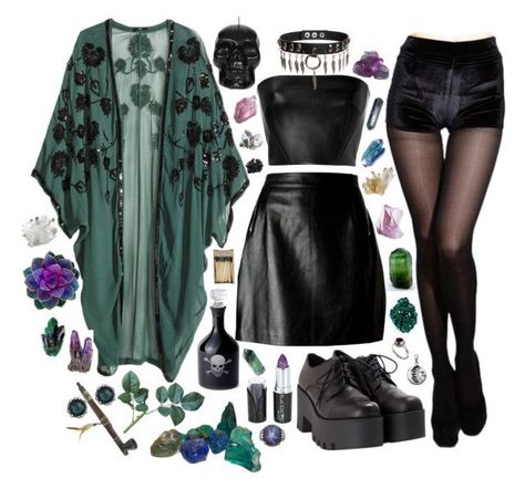 "The Rain Song" by branja ❤ liked on Polyvore featuring H&M, McQ by Alexander McQueen, David Koma, Windsor Smith, Hot Topic, Bling Jewelry, Apsara, REGALROSE, Icon Brand and Bergdorf Goodman Dark Boho Outfits, Witchcore Outfit, Hot Topic Aesthetic, The Rain Song, Fashion Outfits Cute, Mode Pastel, Rain Song, Witch Clothing, Look Grunge