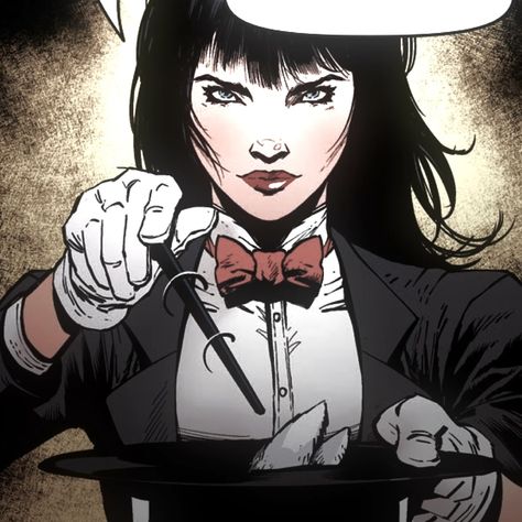 Zatanna Makeup, Zatana Zatara Comics, Zantana Dc, Zatanna Zatara Icons, Zatanna Pfp, Zatanna Comic, Zatanna Art, Zatanna Dc Comics, Zatanna Zatara