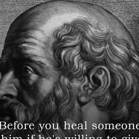 Philosophy Insight on Instagram: ""Before you heal someone, ask him if he's willing to give up the things that make him sick." - Hippocrates" September 8, Giving Up, The Things, Things That, Philosophy, Healing, On Instagram, Instagram