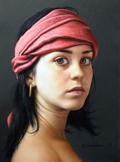 bonjourlife.com Hyper Realism, Hyper Realistic Paintings, Realistic Oil Painting, Oil Portrait, Realistic Paintings, Portrait Paintings, Realism Art, Hyperrealism, Art Portraits