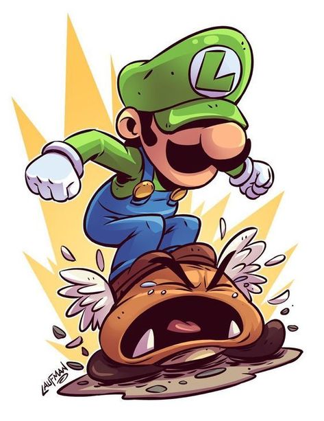 Luigi Pfp, Derek Laufman, Karakter Disney, Super Mario Art, Nintendo Art, Graffiti Characters, Graffiti Cartoons, Mario Art, Dope Cartoon Art