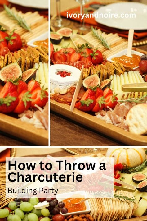 How To Set Up A Charcuterie Table, Boards Party Ideas, Wine Tasting Ideas, Boards Party, Charcuterie Board Party, Perfect Charcuterie Board, Charcuterie Party, Cocktail Inspiration, Winter Dinner Party